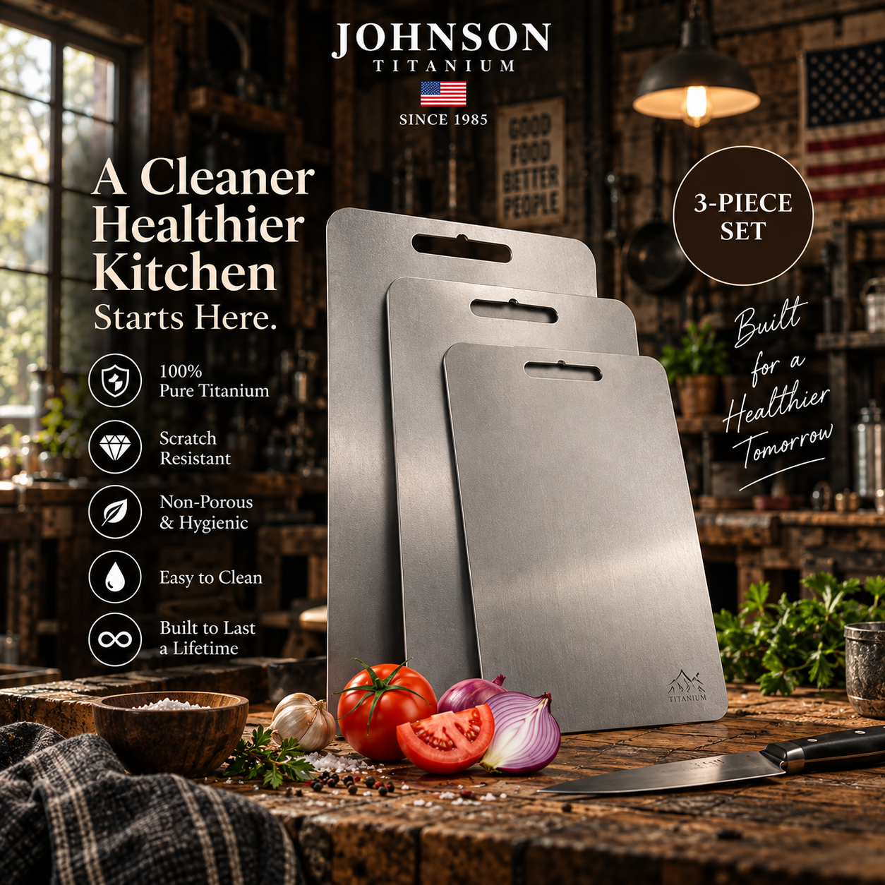 Johnson - Titanium Cutting Board